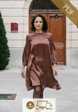 Mia dress and blouse sewing pattern / PDF (A4, A3, A0, US Letter) - Frames, Layers by Size, Video projection