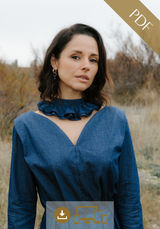 Patron PDF gratuit col Froufrou – Col amovible à volants / PDF (A4, A0, US Letter)