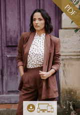 Patron couture blazer Mimosa / PDF (A4, A3, A0, US Letter) - Cadres, Calques par Taille, Vidéoprojection - Maison Fauve