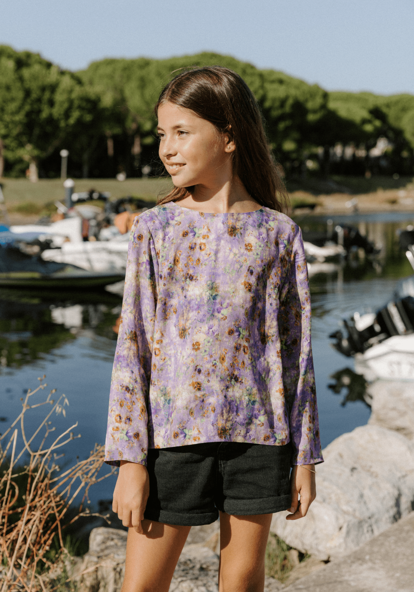 Patron couture blouse fille Miss Violette - Patron pochette - Maison Fauve