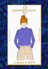 Patron couture blouse Tempête - Patron pochette - Maison Fauve