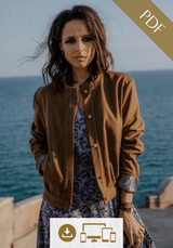 Patron couture blouson Dandelion / PDF (A4, A3, A0, US Letter) - Cadres, Calques par Taille, Vidéoprojection - Maison Fauve