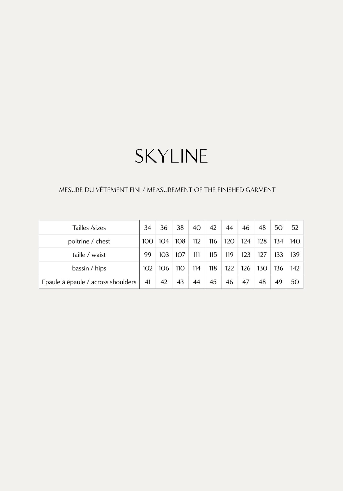 Patron couture chemise Skyline / PDF (A4, A3, A0, US Letter) - Cadres, Calques par Taille, Vidéoprojection - Maison Fauve