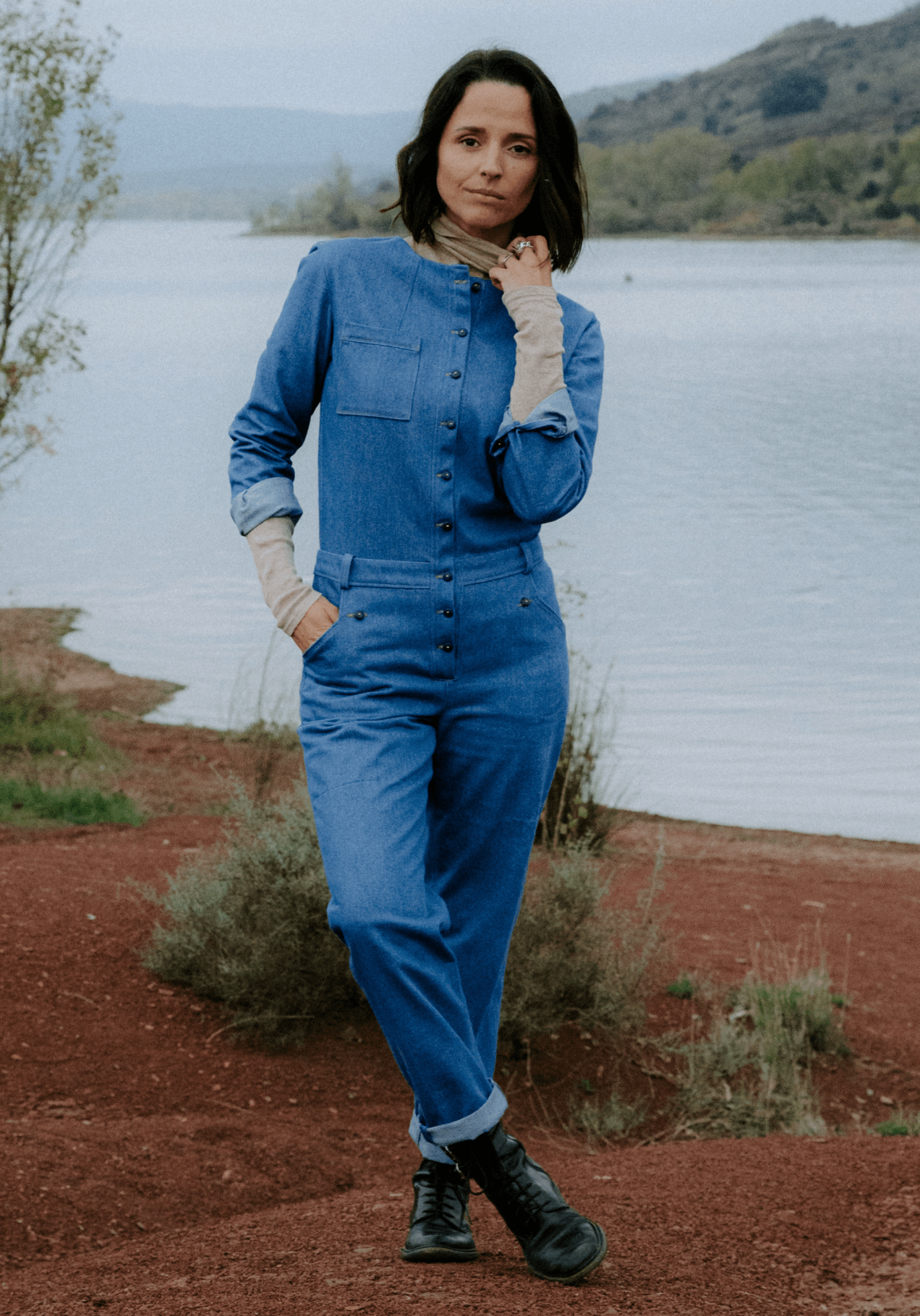 Patron couture combipantalon, robe Vipère / PDF (A4, A3, A0, US Letter) - Cadres, Calques par Taille, Vidéoprojection - Maison Fauve