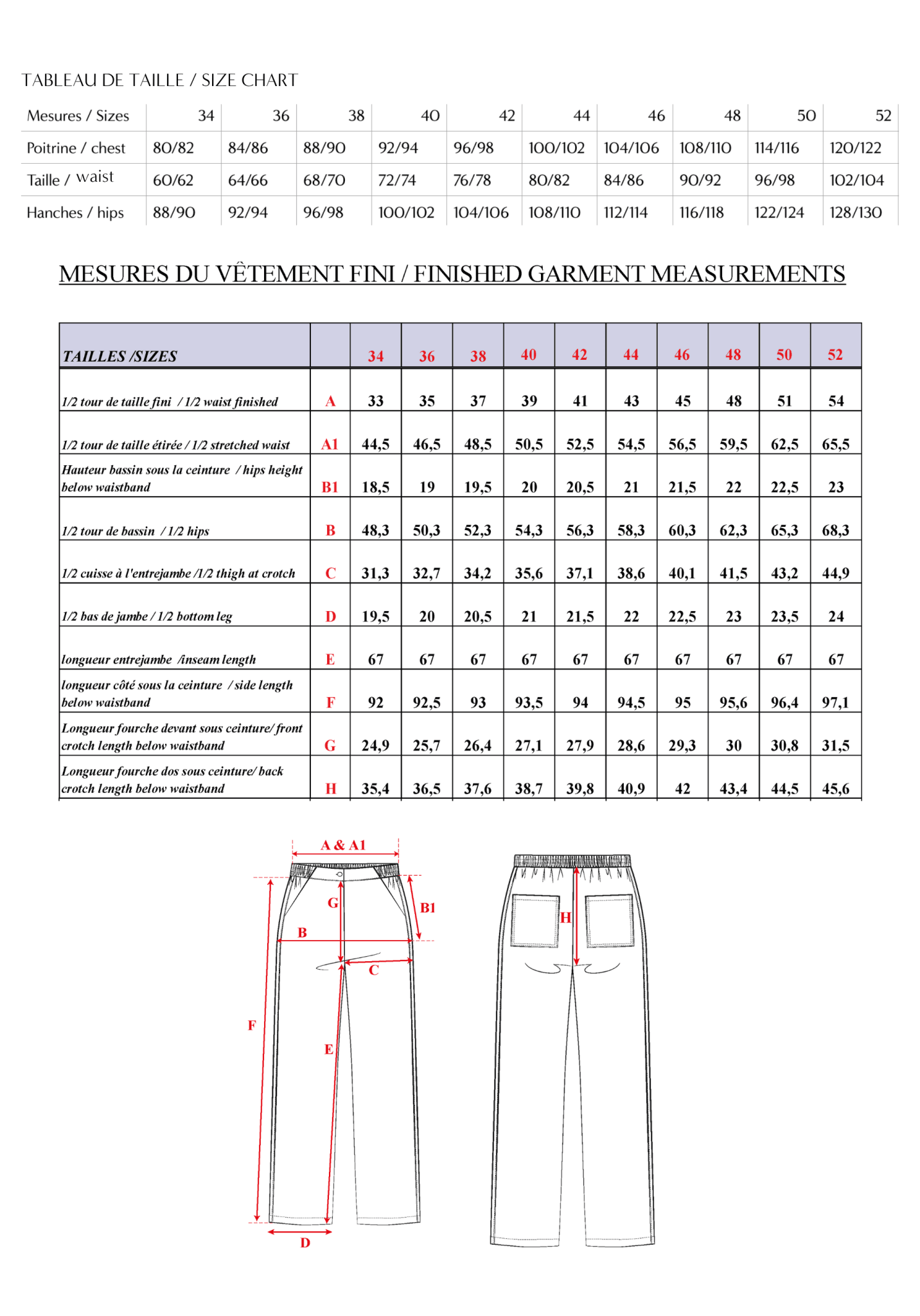 Patron couture gratuit pantalon Mellow / PDF à télécharger - Maison Fauve