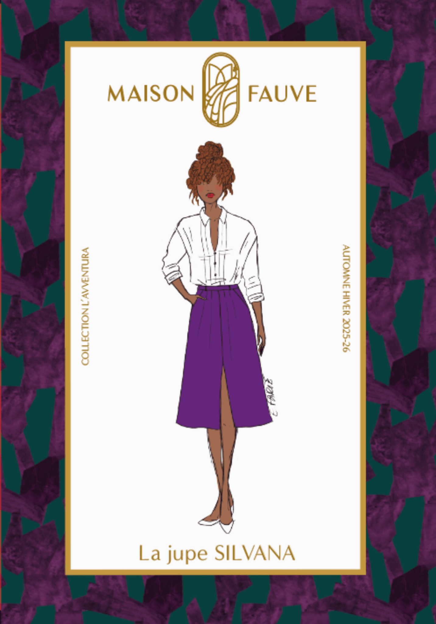 Patron couture jupe Silvana - Patron pochette - Maison Fauve