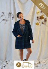 Patron couture manteau Ray / PDF (A4, A3, A0, US Letter) – Tailles 34 à 56 – Cadres, Calques par Taille, Vidéoprojection - Maison Fauve