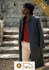 Patron couture manteau Tigris / PDF (A4, A3, A0, US Letter) - Cadres, Calques par Taille, Vidéoprojection - Maison Fauve