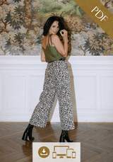 Patron couture pantalon Récif / PDF (A4, A3, A0, US Letter) - Cadres, Calques par Taille, Vidéoprojection - Maison Fauve