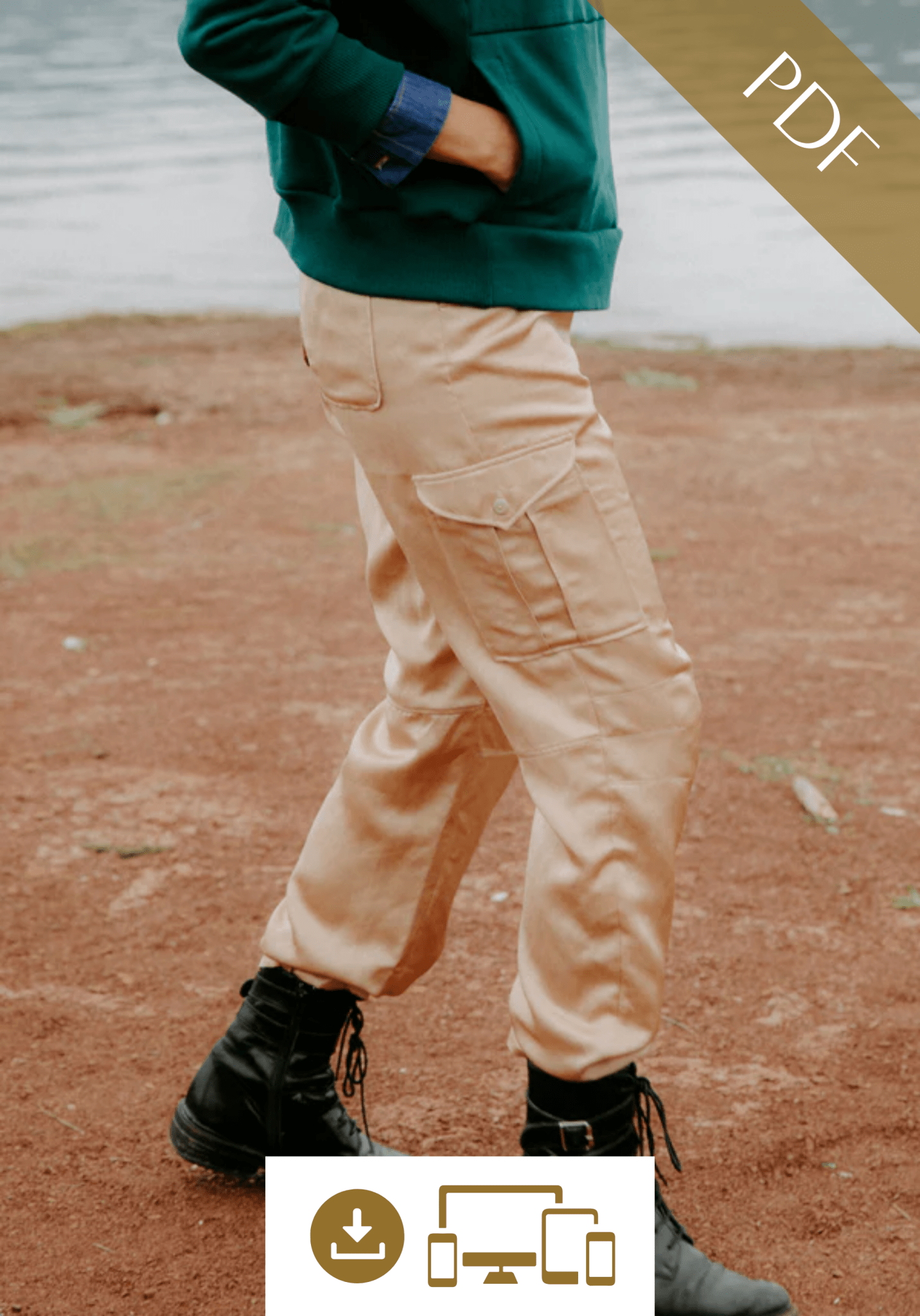 Patron couture pantalon Tremplin / PDF (A4, A3, A0, US Letter) - Cadres, Calques par Taille, Vidéoprojection - Maison Fauve