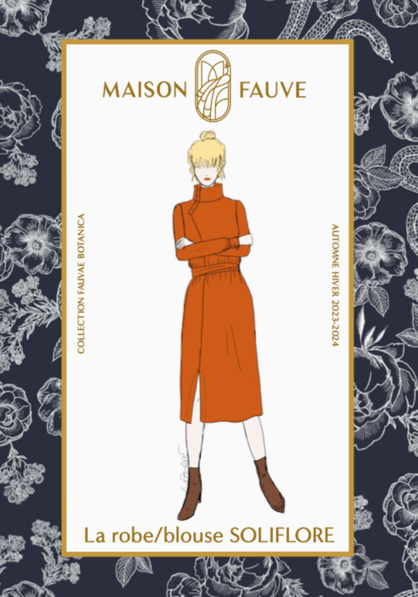 Patron couture robe, blouse Soliflore / Patron pochette - Maison Fauve