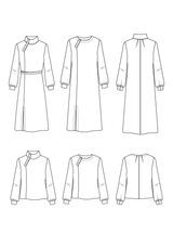 Patron couture robe, blouse Soliflore / PDF (A4, A3, A0, US Letter) - Cadres, Calques par Taille, Vidéoprojection - Maison Fauve