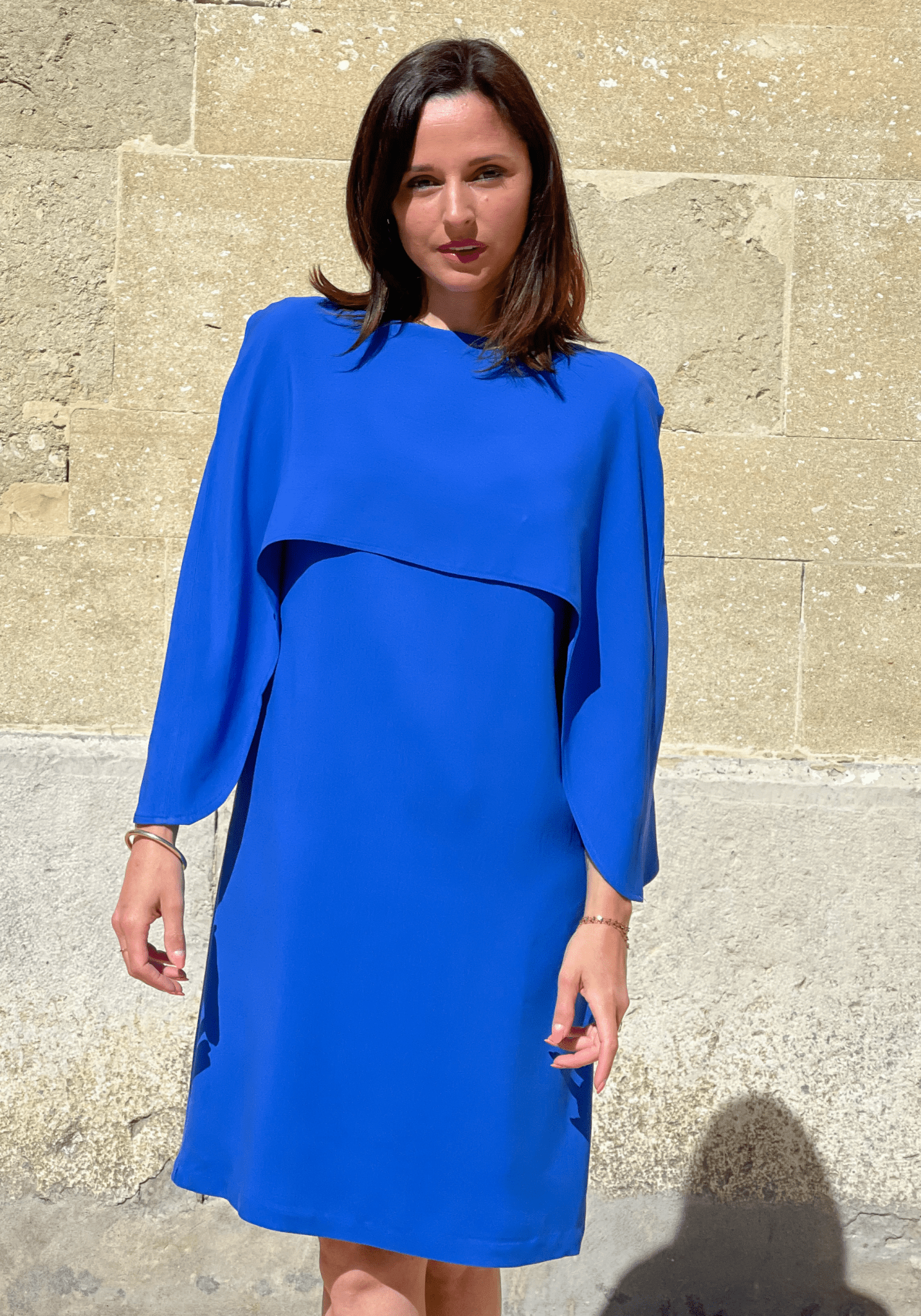 Patron couture robe cape Bonnie / PDF (A4, A3, A0, US Letter) - Cadres, Calques par Taille, Vidéoprojection - Maison Fauve