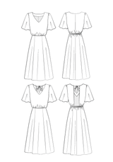 Patron couture robe Cuba Libre / PDF (A4, A3, A0, US Letter) - Cadres, Calques par Taille, Vidéoprojection - Maison Fauve