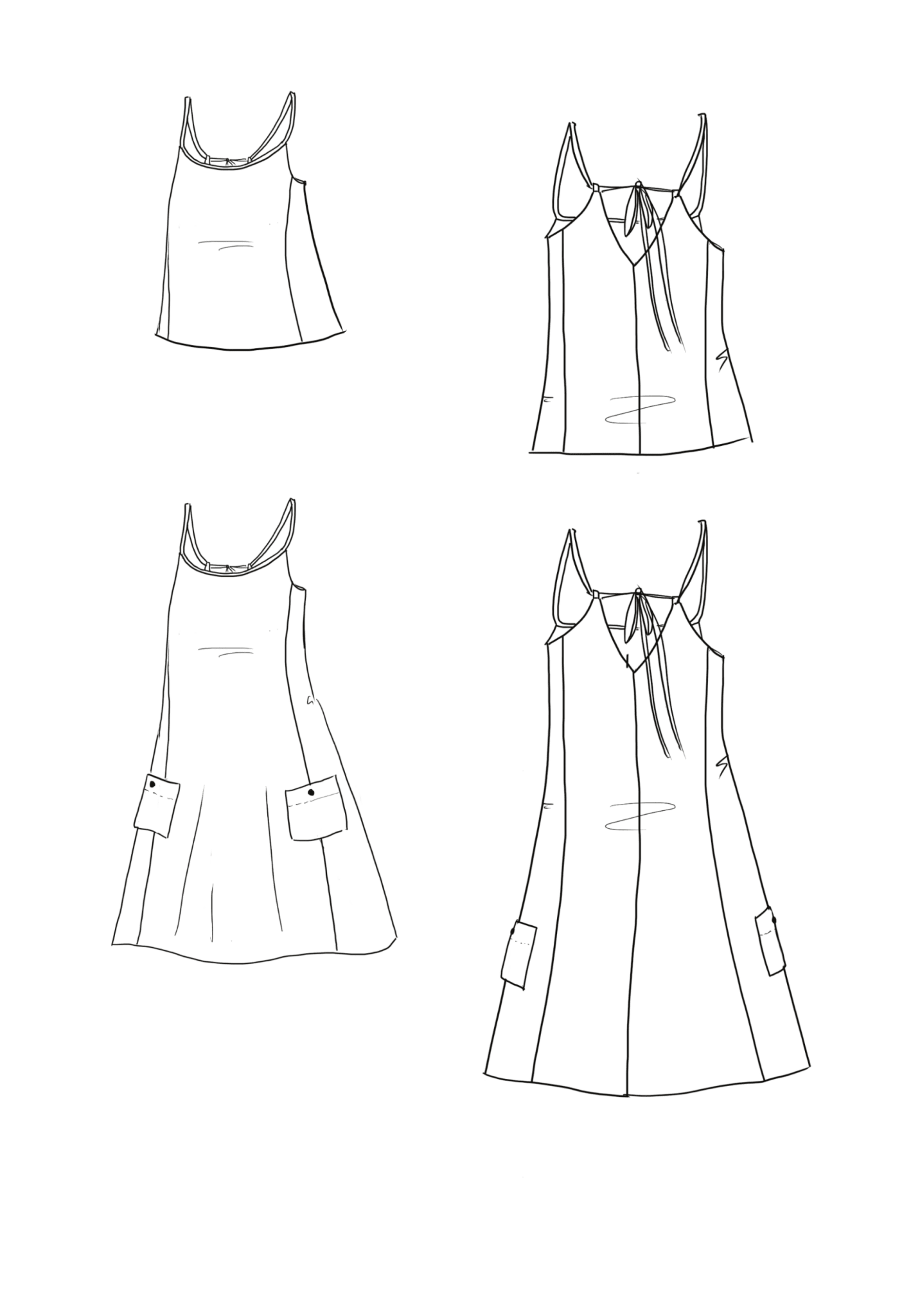 Patron couture robe Paola / PDF (A4, A3, A0, US Letter) - Cadres, Calques par Taille, Vidéoprojection - Maison Fauve