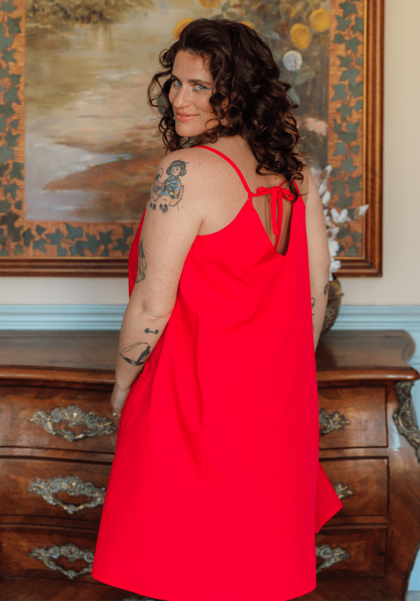 Patron couture robe Paola / PDF (A4, A3, A0, US Letter) - Cadres, Calques par Taille, Vidéoprojection - Maison Fauve