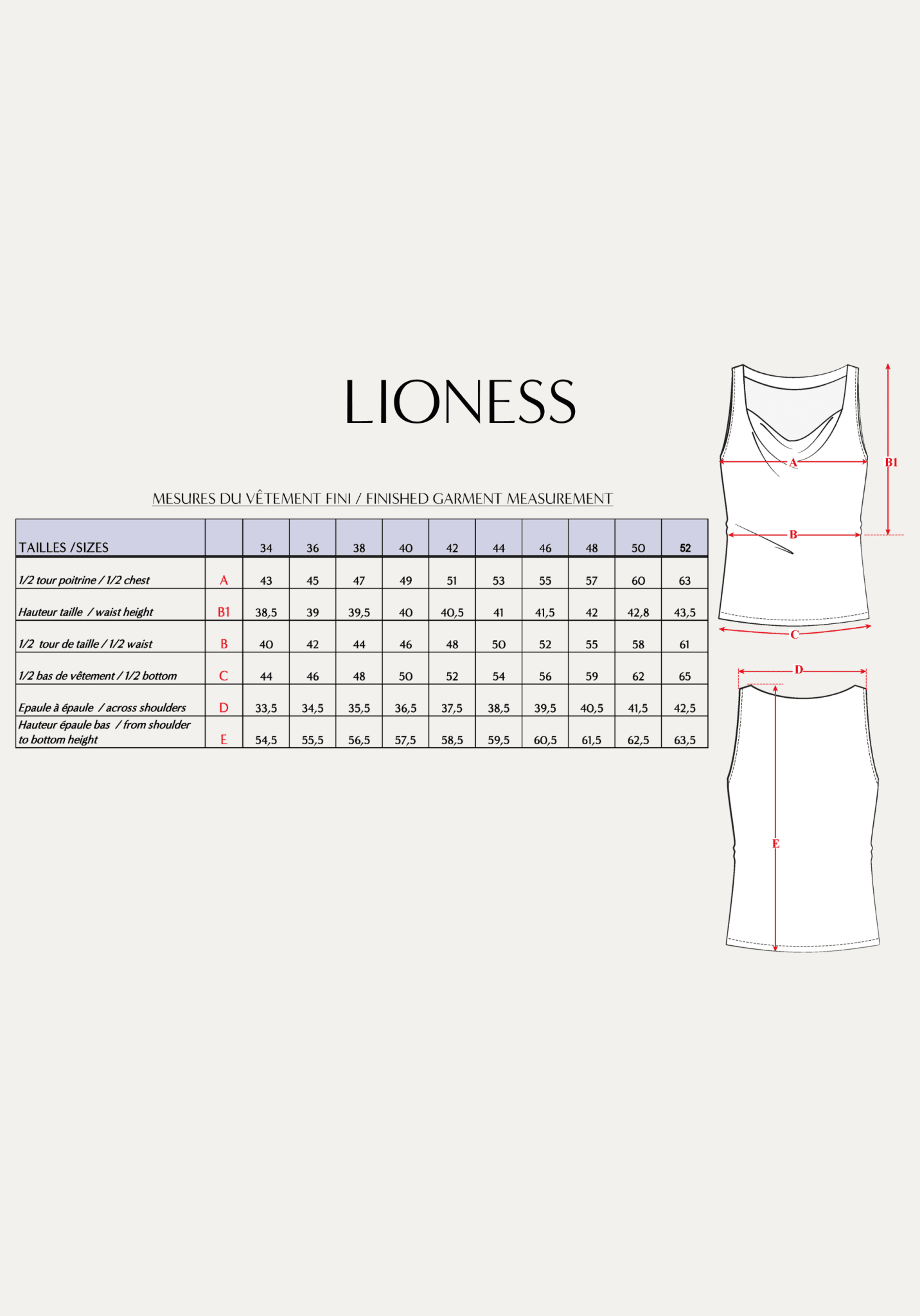 Patron couture top Lioness - Patron pochette - Maison Fauve