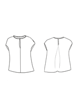 Patron couture top Marisa / PDF (A4, A3, A0, US Letter) - Cadres, Calques par Taille, Vidéoprojection - Maison Fauve