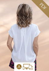 Patron couture top Marisa / PDF (A4, A3, A0, US Letter) - Cadres, Calques par Taille, Vidéoprojection - Maison Fauve