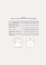 Patron couture top Palma / PDF (A4, A3, A0, US Letter) - Cadres, Calques par Taille, Vidéoprojection - Maison Fauve