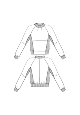 Patron sweat Ressac / PDF (A4, A3, A0, US Letter) - Cadres, Calques par Taille, Vidéoprojection - Maison Fauve