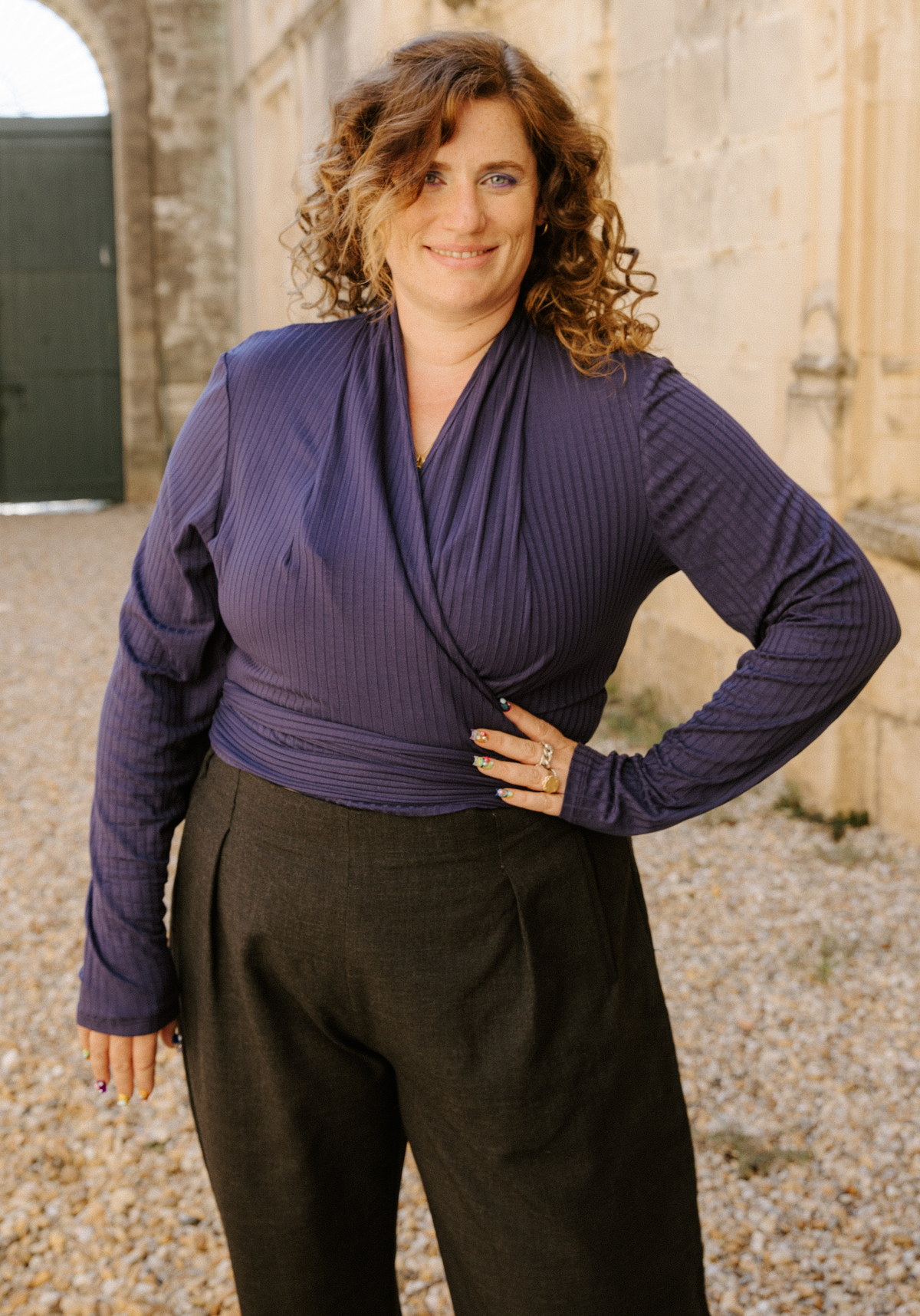 Cursive wrap dress sewing pattern - Envelope pattern