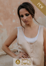 Patron couture duo débardeur Spritz / PDF (A4, A3, A0, US Letter) - Cadres, Calques par Taille, Vidéoprojection