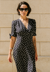 Tissu popeline de viscose imprimée Lunares - Plusieurs coloris