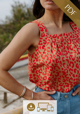 Salto top sewing pattern / PDF (A4, A3, A0, US Letter) - Frames, Layers by Size, Video projection