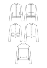 Dandelion Jacket Sewing Pattern / PDF (A4, A3, A0, US Letter) - Frames, Layers by Size, Video Projection