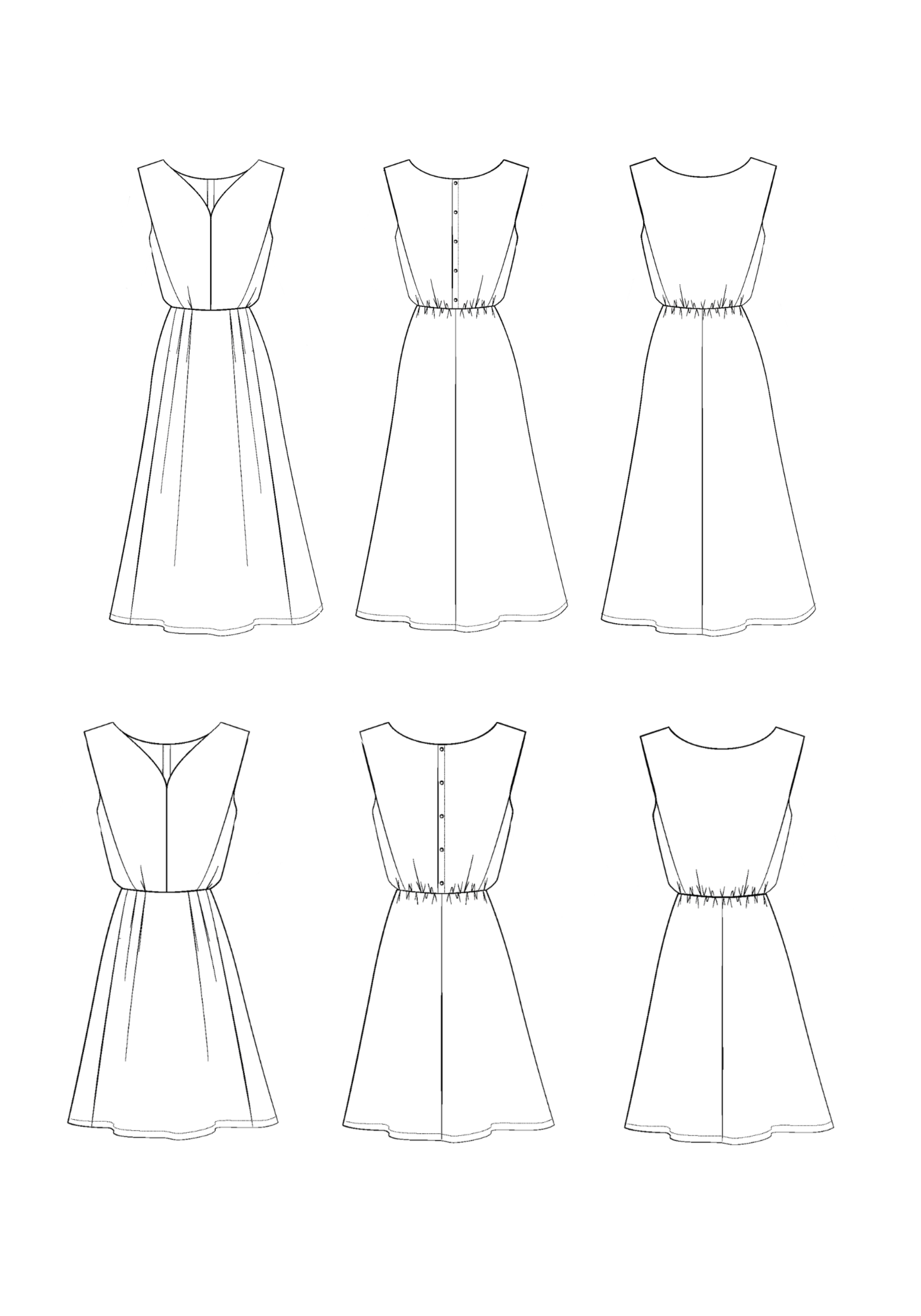 Complément patron couture enforme Notte - version sans manches (PDF à télécharger)