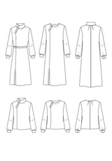 Patron couture robe, blouse Soliflore / PDF (A4, A3, A0, US Letter) - Cadres, Calques par Taille, Vidéoprojection