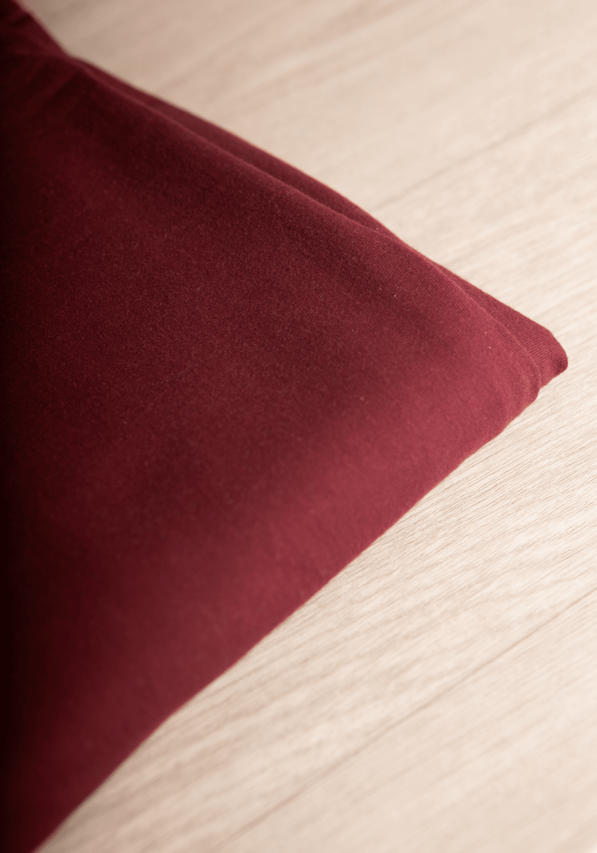 Soft jersey 100 % coton bordeaux et rose poudré - Maison Fauve