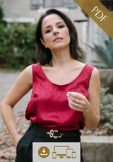 Patron couture duo débardeur Spritz / PDF (A4, A3, A0, US Letter) - Cadres, Calques par Taille, Vidéoprojection