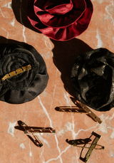 Épingles de sûreté métalliques pour broche – 40 mm - Doré, Argenté, Or Rose ou Bronze