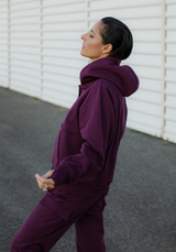 Tissu sweat French Terry - Coloris Encre ou Cumin