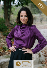 Storm Blouse Sewing Pattern / PDF (A4, A3, A0, US Letter) - Frames, Layers by Size, Video Projection