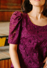 Tissu dentelle florale Daphné - Plusieurs coloris