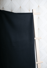 Tissu Flanelle de Laine Séparable – 100% Laine - Caviar - Maison Fauve