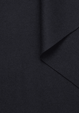 Tissu Flanelle de Laine Séparable – 100% Laine - Caviar - Maison Fauve