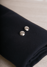 Tissu Flanelle de Laine Séparable – 100% Laine - Caviar - Maison Fauve