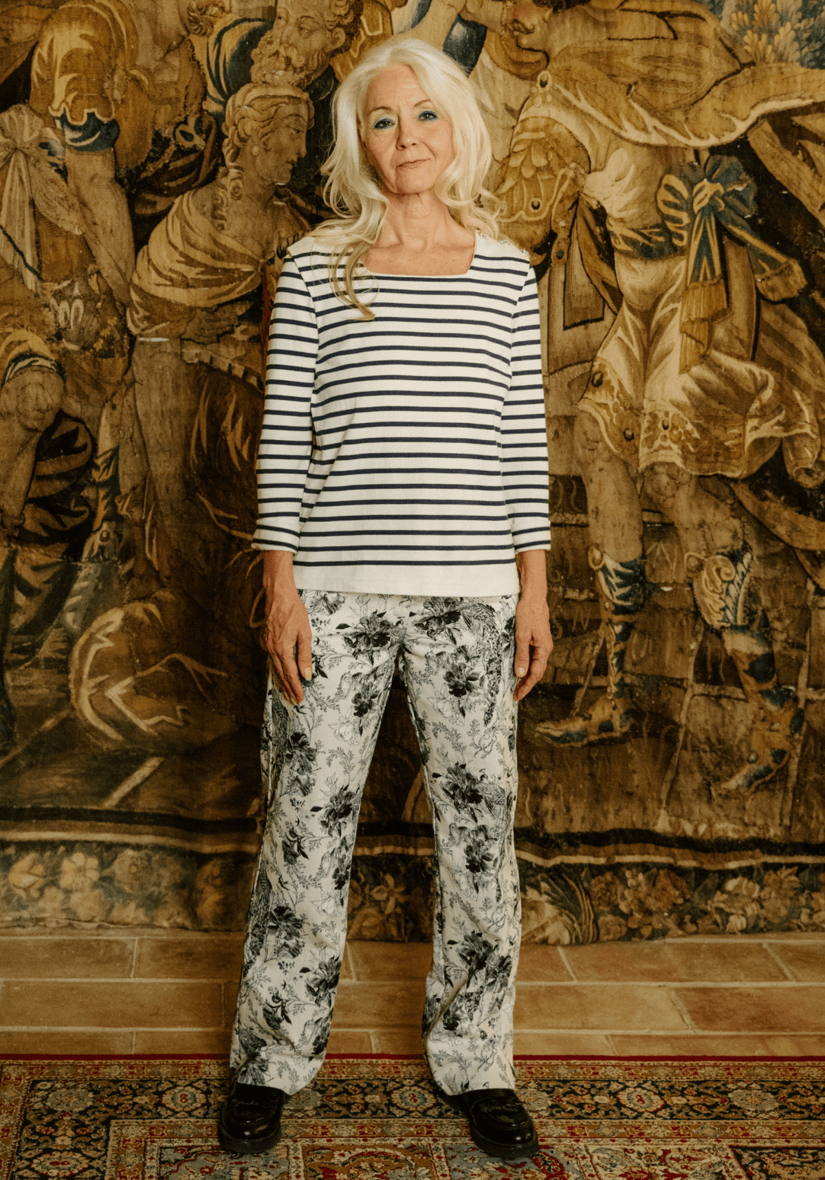 Tissu gabardine de coton imprimée Manifesto - Plusieurs coloris - Maison Fauve
