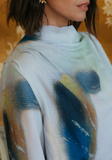 Tissu crêpe de viscose imprimée Graffiti - 2 coloris