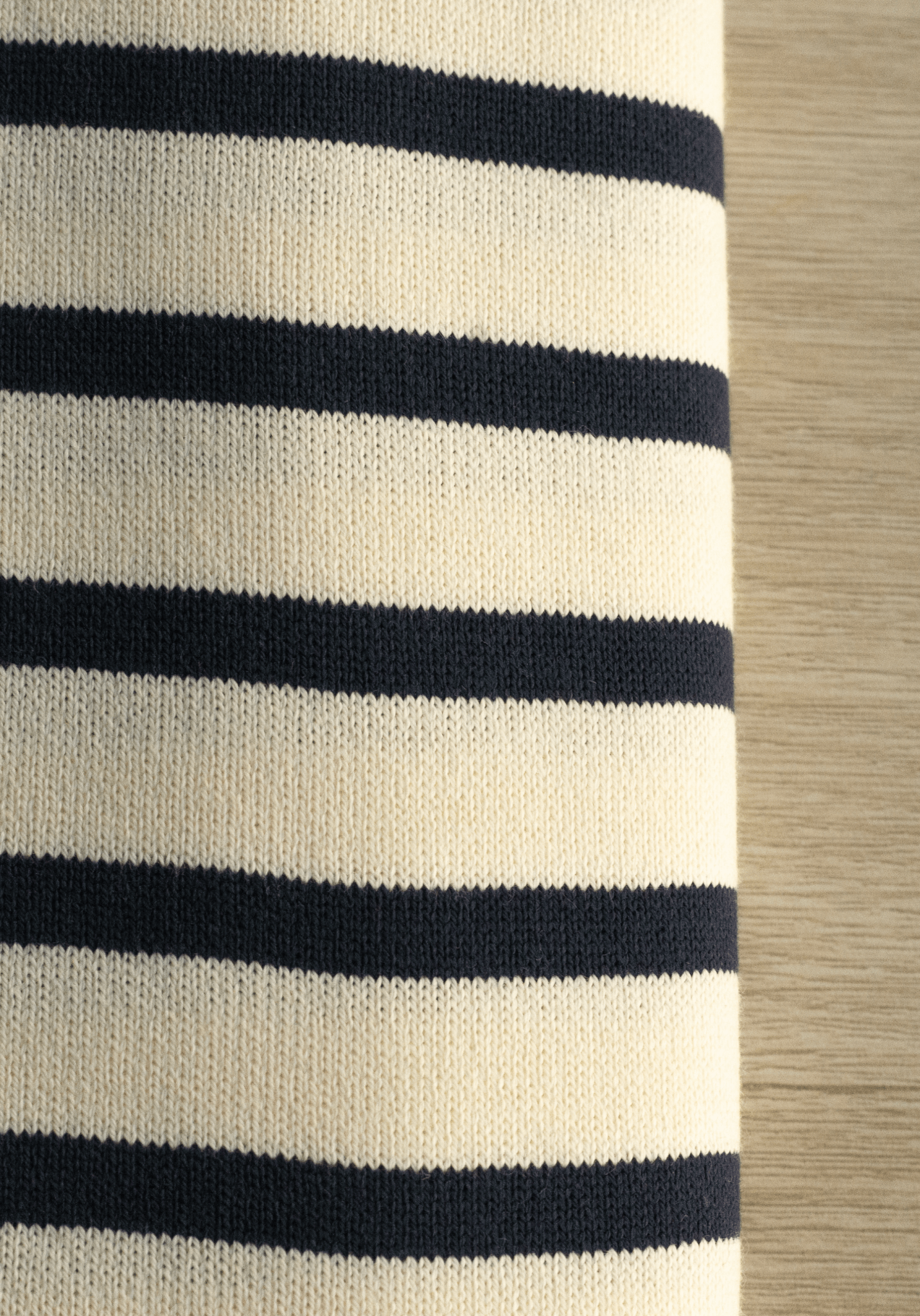 Tissu jersey marinière à rayures - 2 couleurs - Vendu au panneau - Maison Fauve