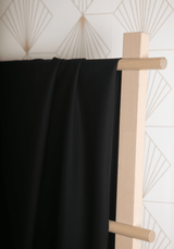 Tissu lainage tailleur 100% laine Noir - Maison Fauve