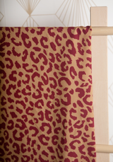 Tissu popeline de viscose imprimée Léo - Plusieurs couleurs