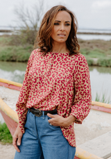 Tissu popeline de viscose imprimée Léo - Plusieurs couleurs