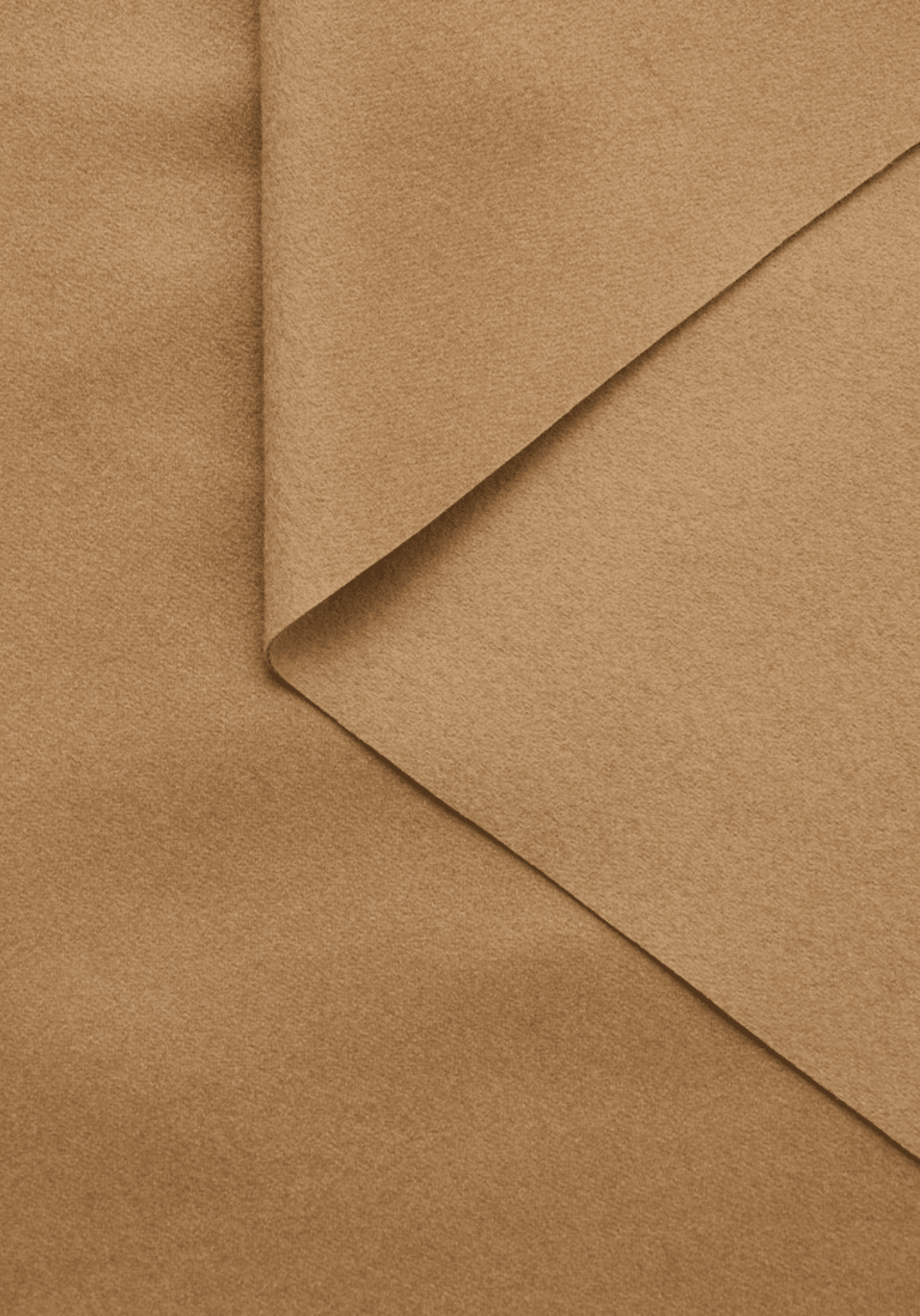 Tissu manteau en drap de laine brossé Camel - Maison Fauve