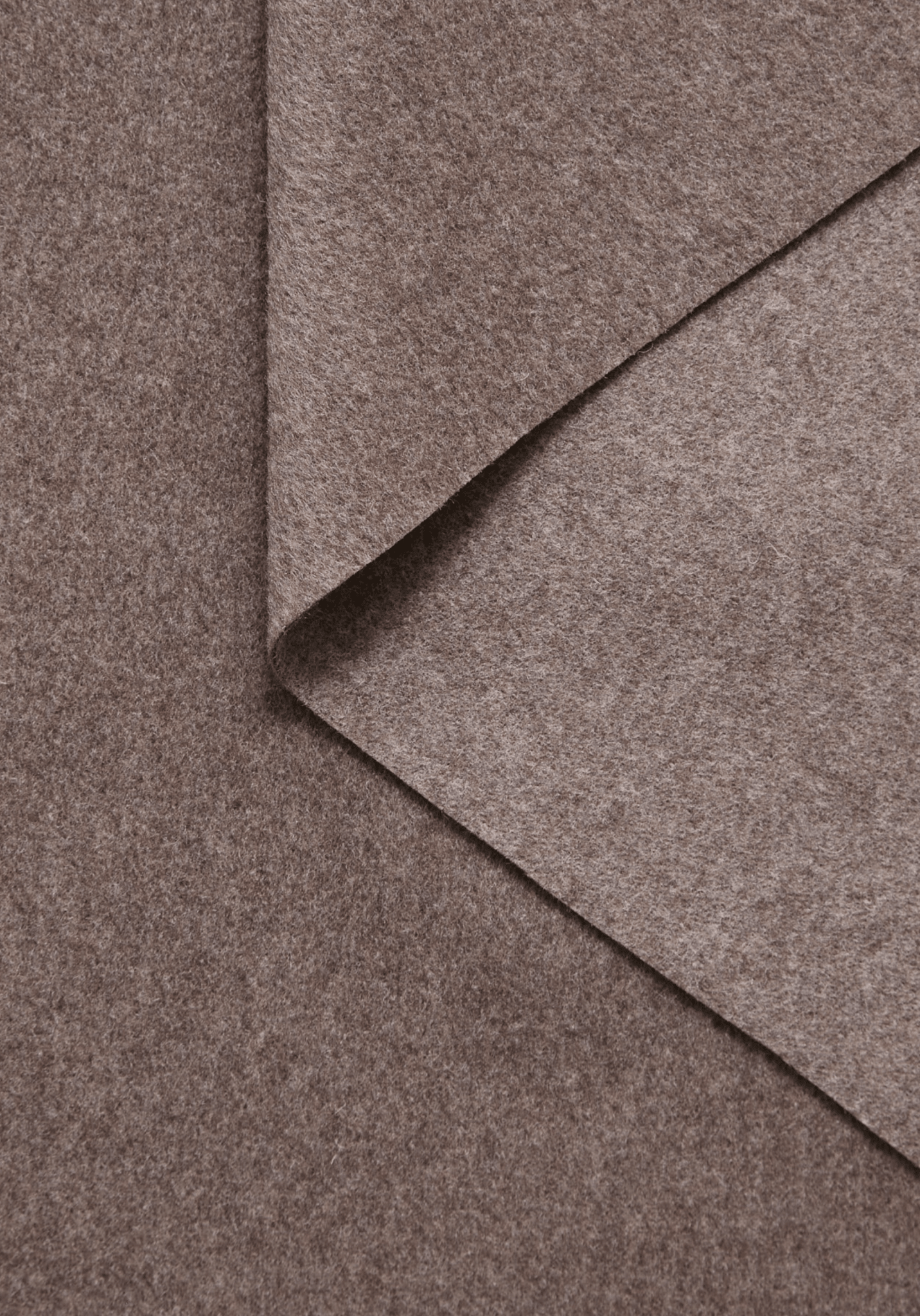 Tissu manteau en flanelle 100% laine Chocolat Chiné - Maison Fauve
