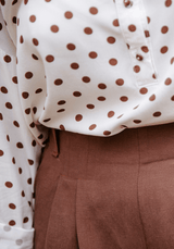 Tissu popeline de viscose imprimée Lunares - Plusieurs coloris - Maison Fauve